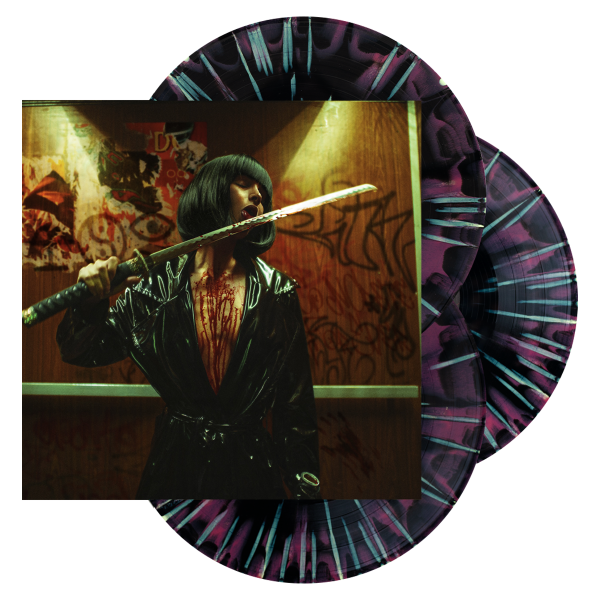 CONCRETE JUNGLE [THE OST] VINYL (BLACK & BURGUNDY W/ GREEN SPLATTER)